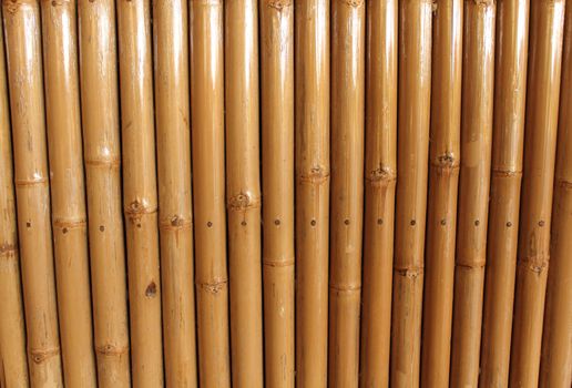 Background closeup brown bamboo wall in Laos