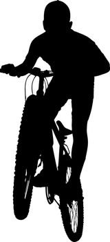 Abstract bicycle vector illustration silhouette