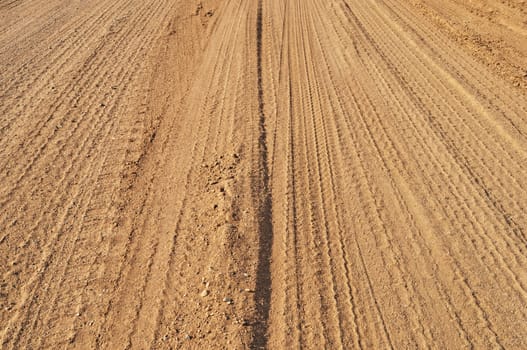 Close up of country sand road background