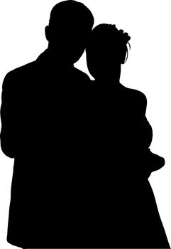 Illustration of couple people vector