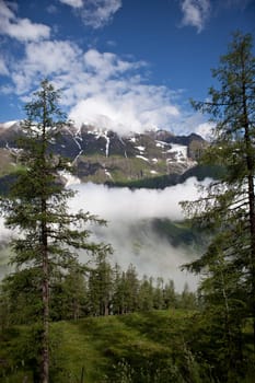 On the way over Hochtor Pass from Zell Am See is a wonderful scenic area. One can drive over the pass from Austria to Italy, an amazing natural experience.