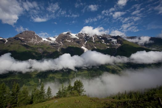 On the way over Hochtor Pass from Zell Am See is a wonderful scenic area. One can drive over the pass from Austria to Italy, an amazing natural experience.