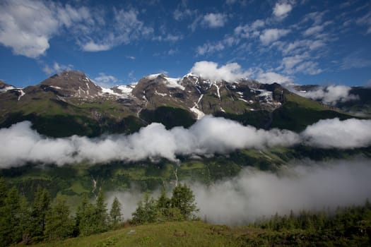 On the way over Hochtor Pass from Zell Am See is a wonderful scenic area. One can drive over the pass from Austria to Italy, an amazing natural experience.