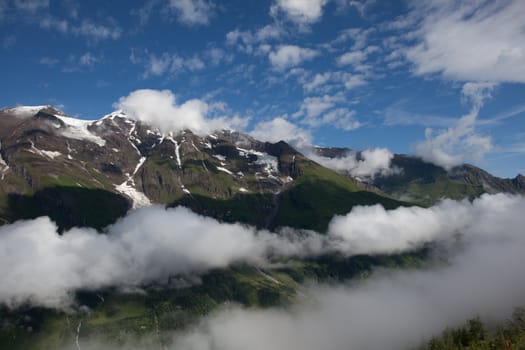 On the way over Hochtor Pass from Zell Am See is a wonderful scenic area. One can drive over the pass from Austria to Italy, an amazing natural experience.