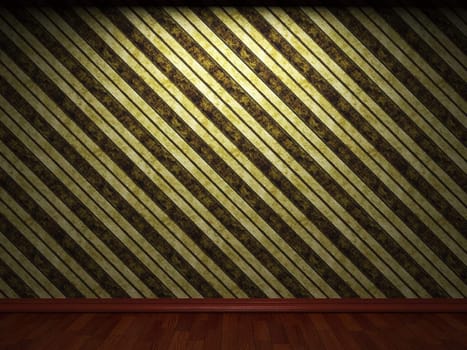 illuminated fabric wallpaper made in 3D