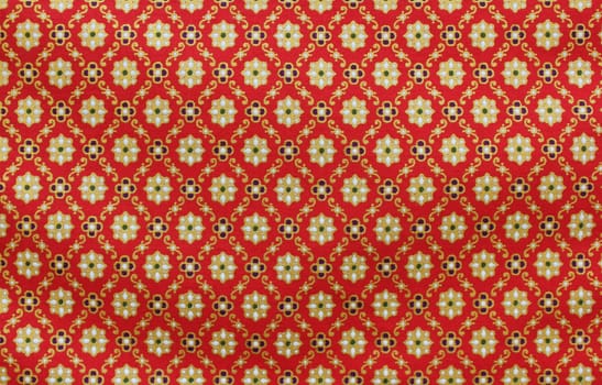 Vintage traditionnal Thai handmade fabric texture background