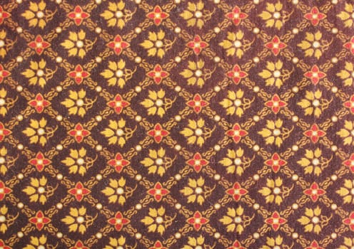 Vintage traditionnal Thai handmade fabric texture background