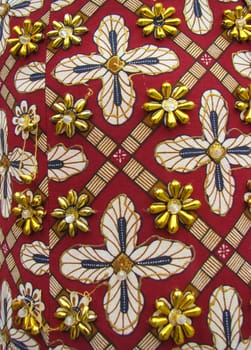 Beautiful traditional fabric Thai design