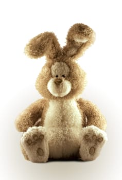 Child's Stuffed Bunny Rabbit with stylized side lighting
