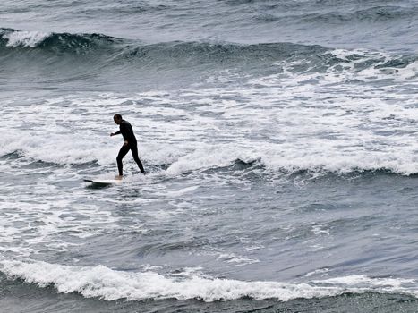 Surfing the waves is a very rare event in Malta