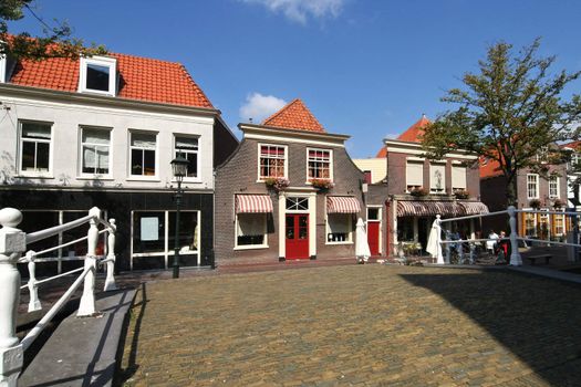 Old dutch houses in Delft