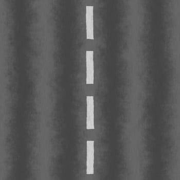 An empty roadway texture with a white dotted line dividing the two lanes.