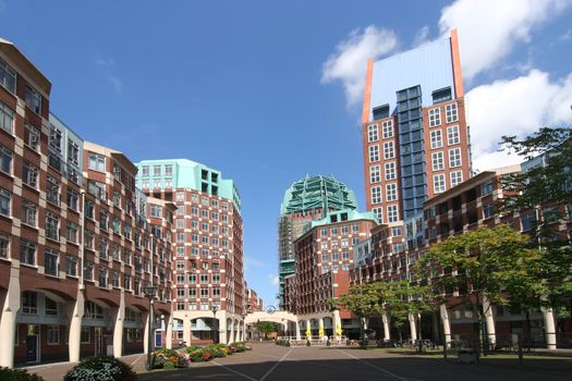 New apartments and office complex in central The Hague, called the Resident