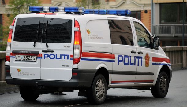 Policecar parked in Oslo