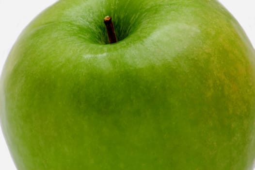 tasty green apple isolated on the white background
