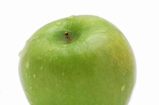 green apple isolated on the white background