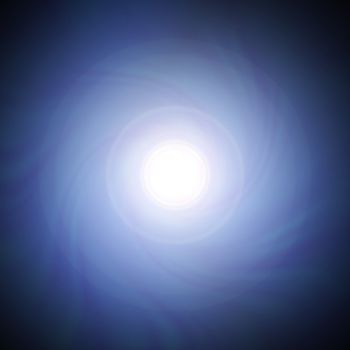 A lens flare background illustration - swirling towards a central vortex