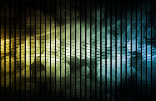 Futuristic Web Cyber Data Grid Color Background
