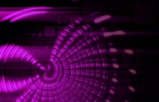 Futuristic Background in Web Tech Glowing Lines