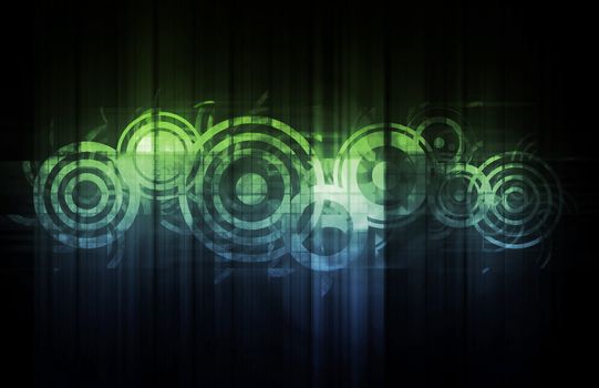Science Technology Data as a Abstract Art