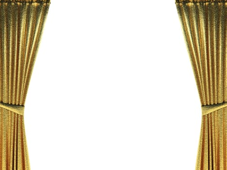 velvet curtain opening scene made in 3d