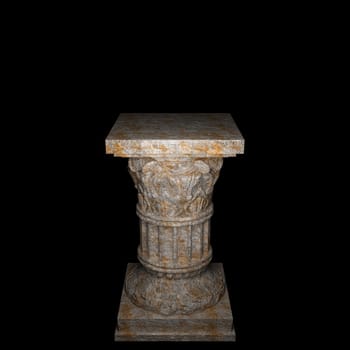 stone column made in 3 D graphics