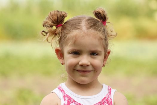 beauty young girl outdoor portrait