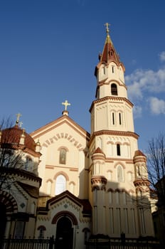 Church of St. Nicholas wonder-monger. Architecture in Vilnius, Lithuania.