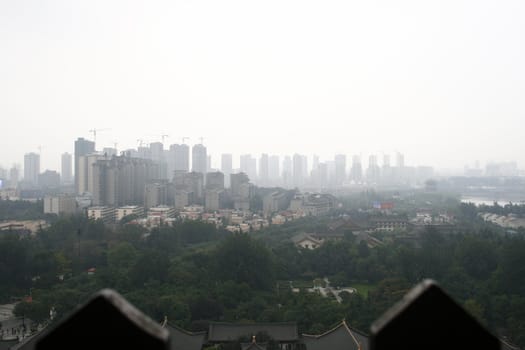 Skyline of Xian / Xi'an, China