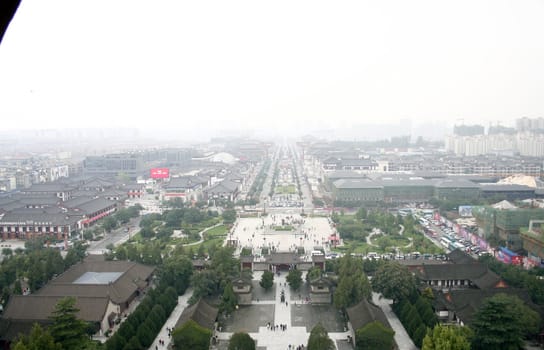 Skyline of Xian / Xi'an, China