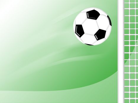 flying soccer football background design