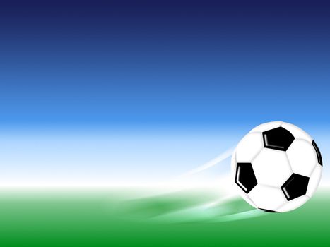 flying soccer football background design