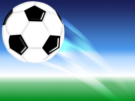 flying soccer football background design