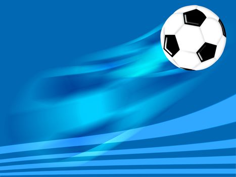 flying soccer football background design