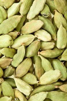 Green cardamom whole, natural spice for food and drinks