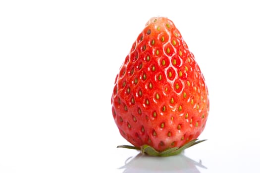 Fresh strawberry on white background