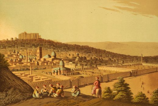 Jerusalem on engraving from the 1800s