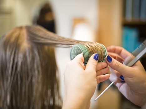 Situation in a Hair salon close-up