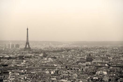 Paris seen from the dome of Sacre Coeur