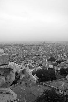 Paris seen from the dome of Sacre Coeur