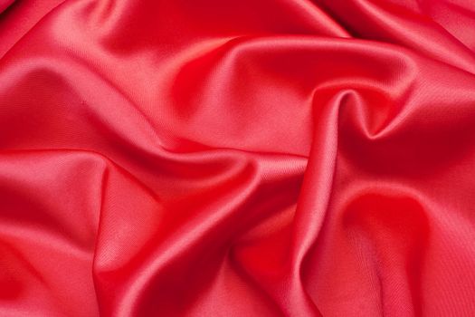 red satin fabric as a background