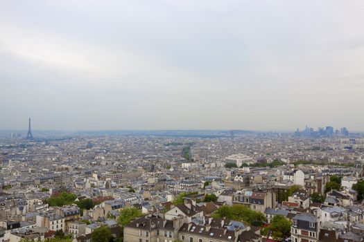 Paris seen from the dome of Sacre Coeur