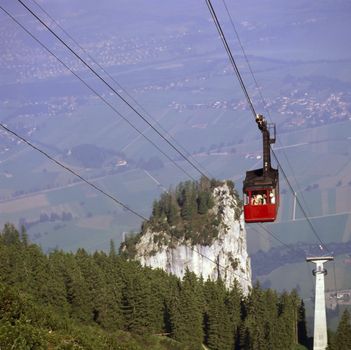 Cable car in German Alps