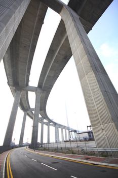 elevated express way at day time 