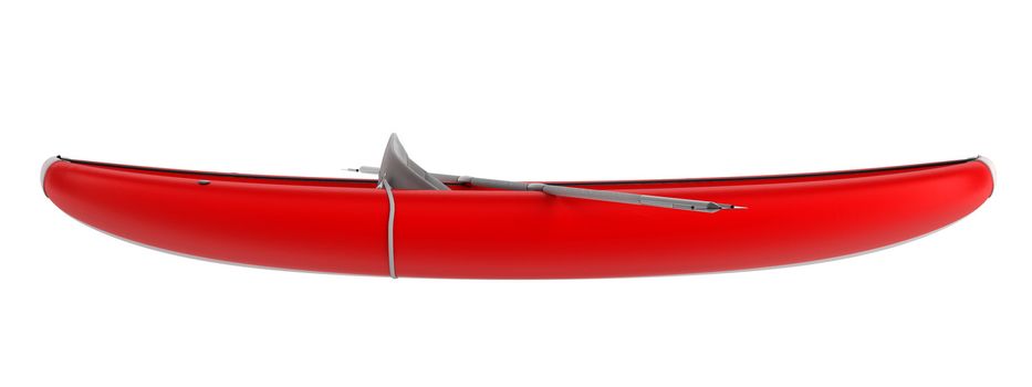 Inflatable boat isolated on white background