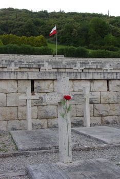 Polish army cementary in Monte Cassino