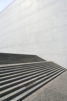 Steps and wall at Bundestag in Berlin