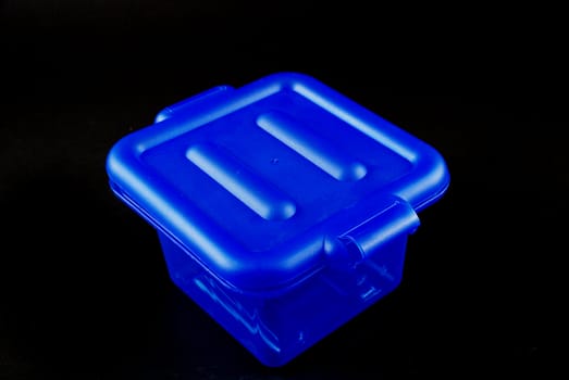 pictures of blue plastic clear containers for storage