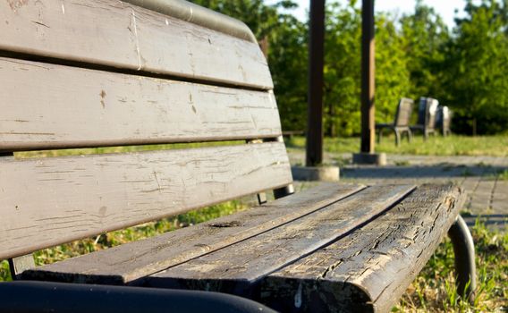 The loneliness and sadness of a childhood denied, or the solitude of an old man, represented by a park abandoned and decaying
