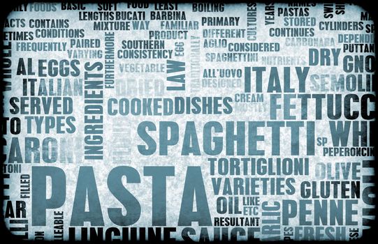 Pasta Assorted Variety Background As a Abstract